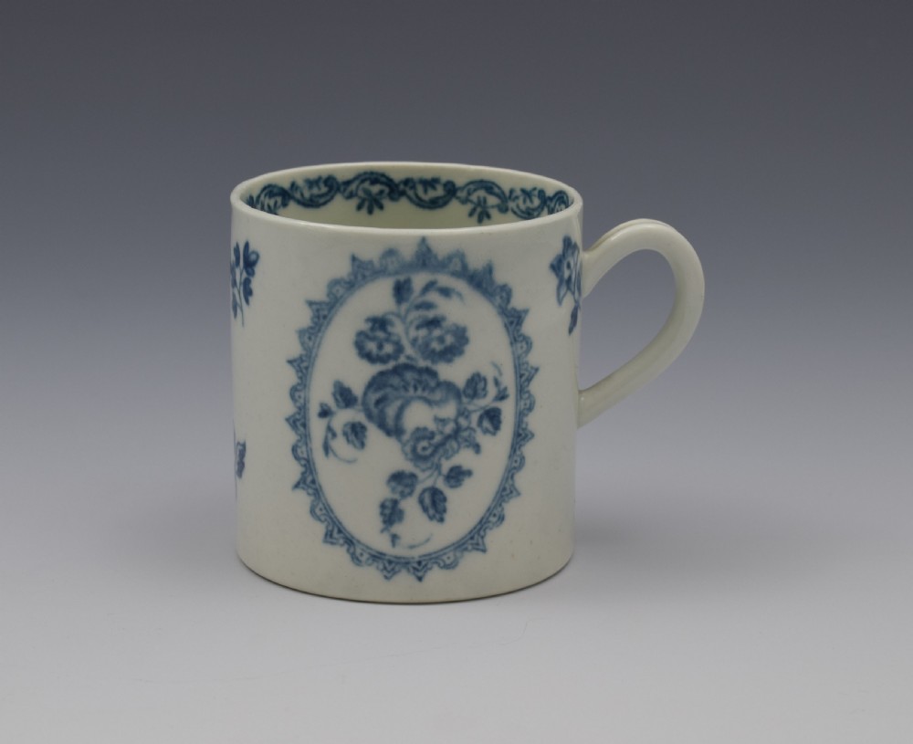 First Period Worcester The Fruit & Wreath Blue & White Coffee Can View V