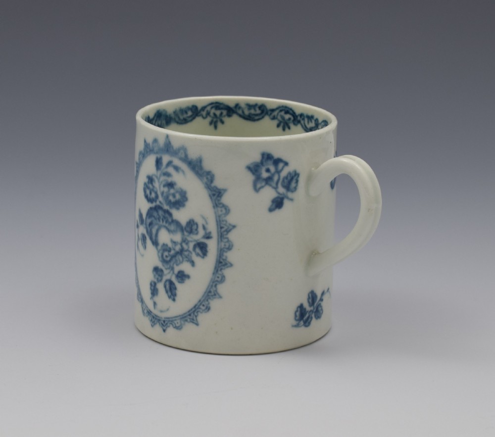 First Period Worcester The Fruit & Wreath Blue & White Coffee Can View VI
