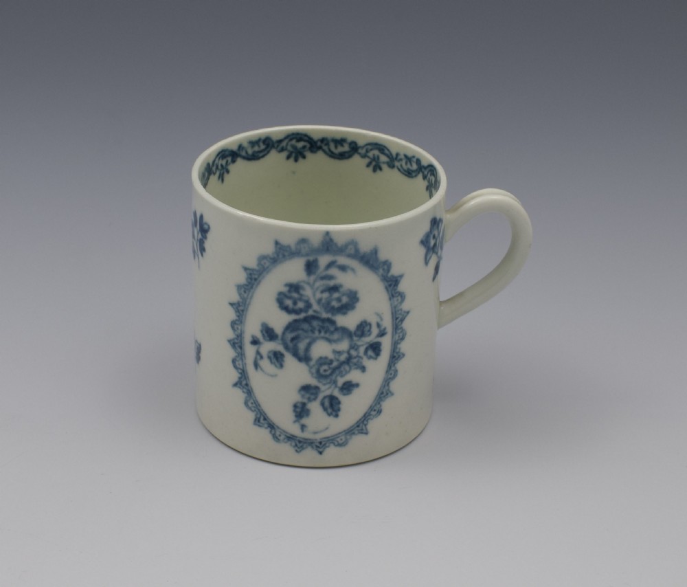 First Period Worcester The Fruit & Wreath Blue & White Coffee Can View IX
