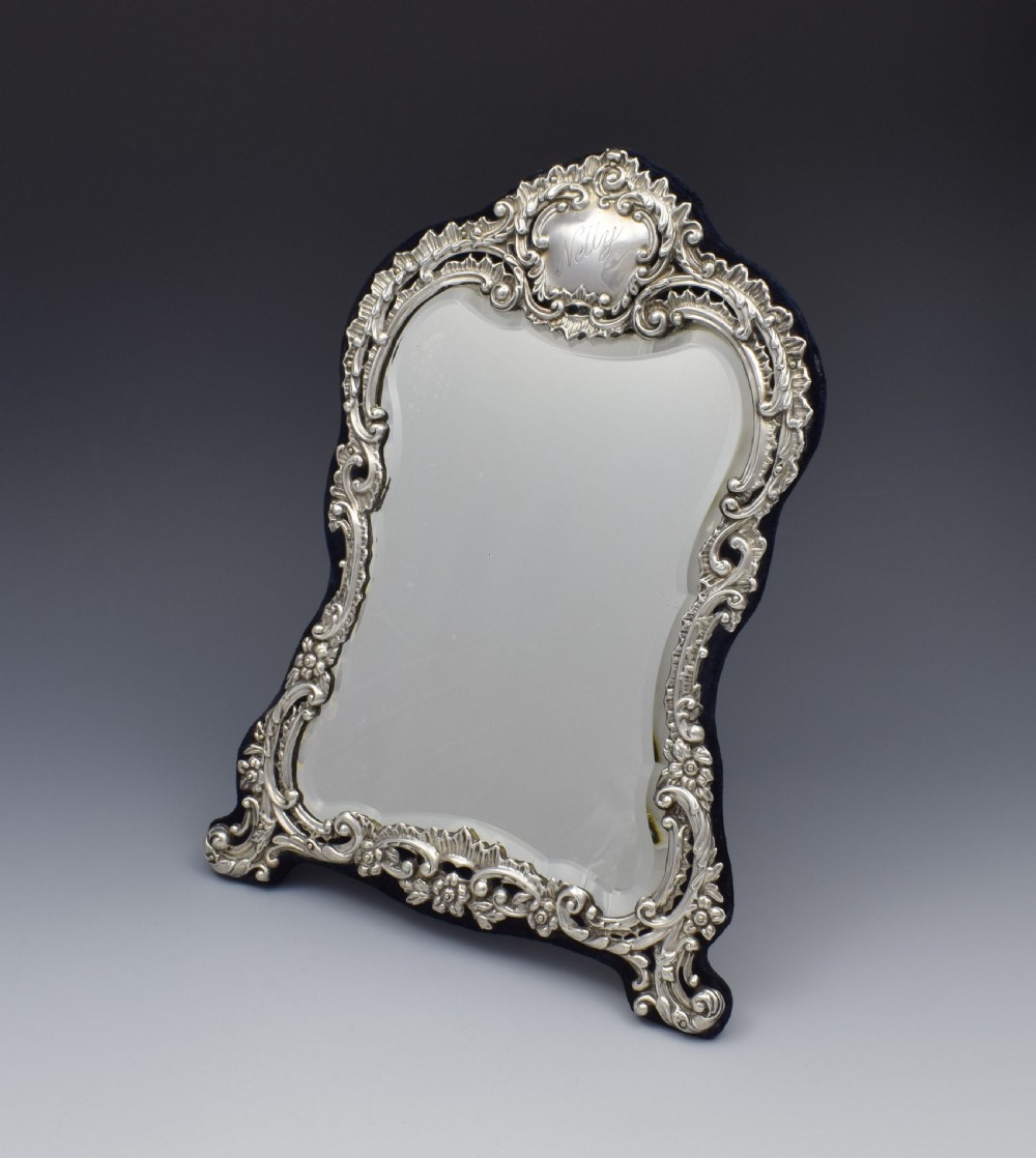 Victorian Silver Easel Back 12