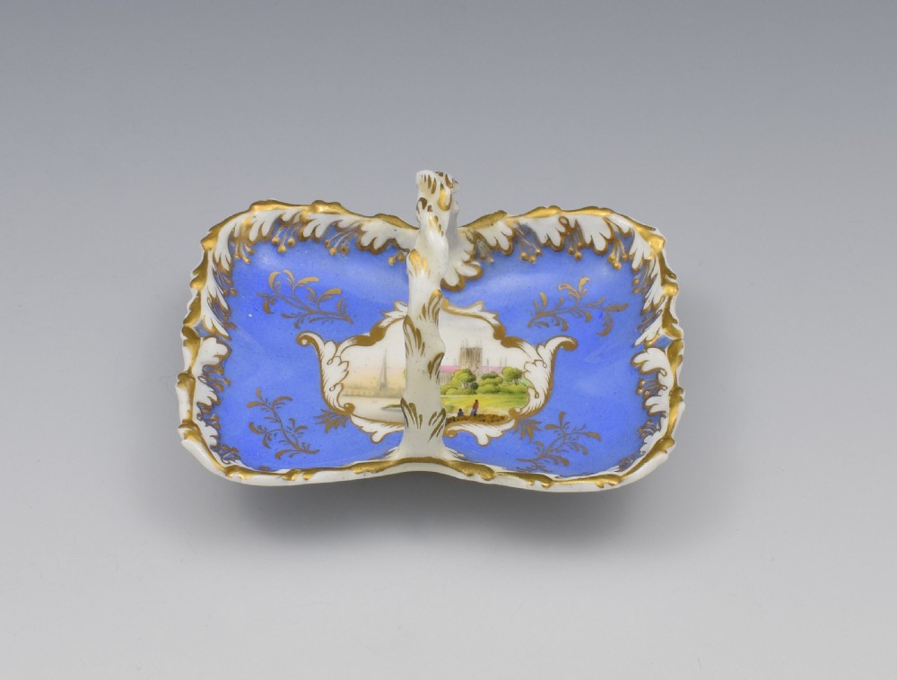 Miniature Worcester Chamberlain & Co. Porcelain Basket View III