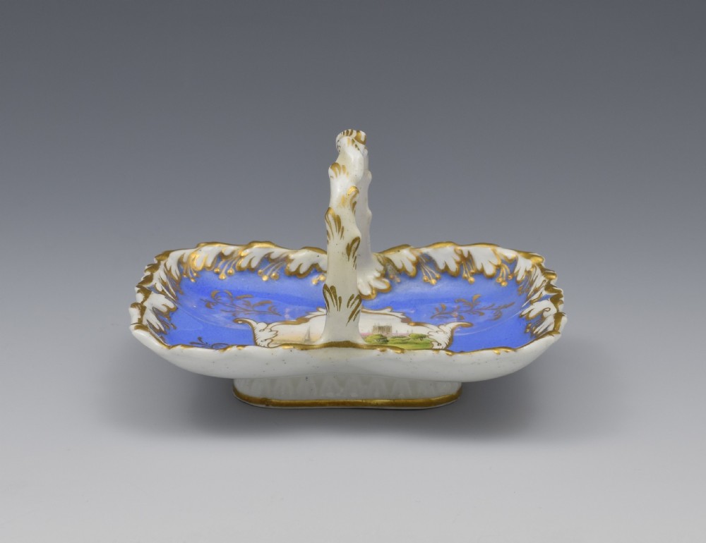 Miniature Worcester Chamberlain & Co. Porcelain Basket View VI