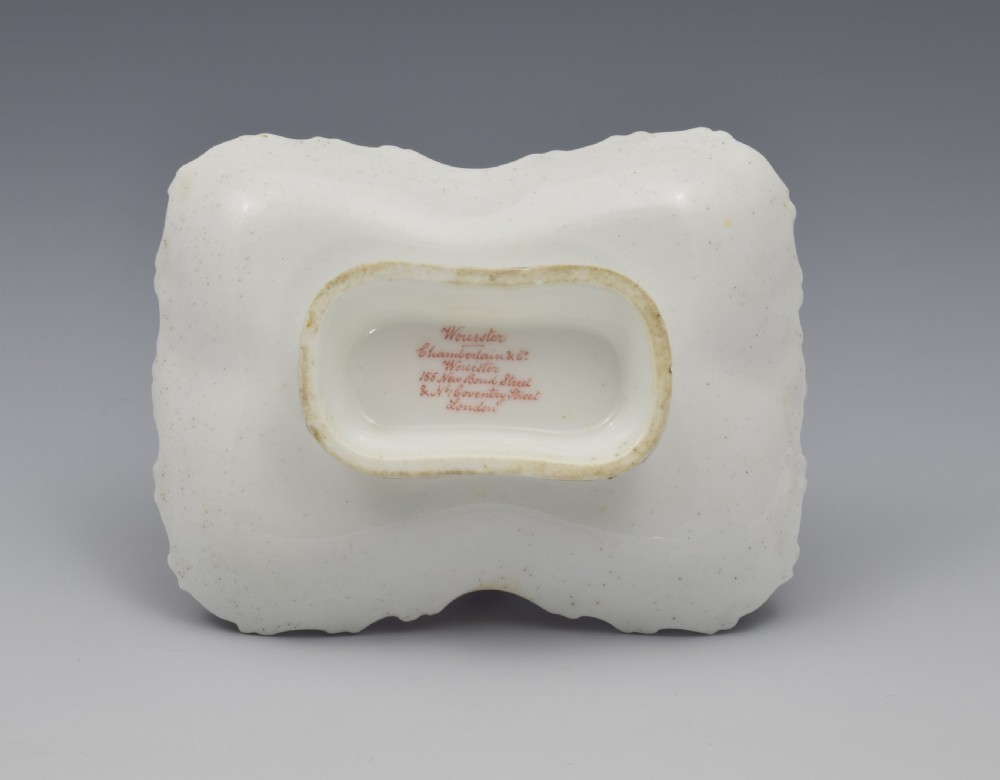 Miniature Worcester Chamberlain & Co. Porcelain Basket View XI