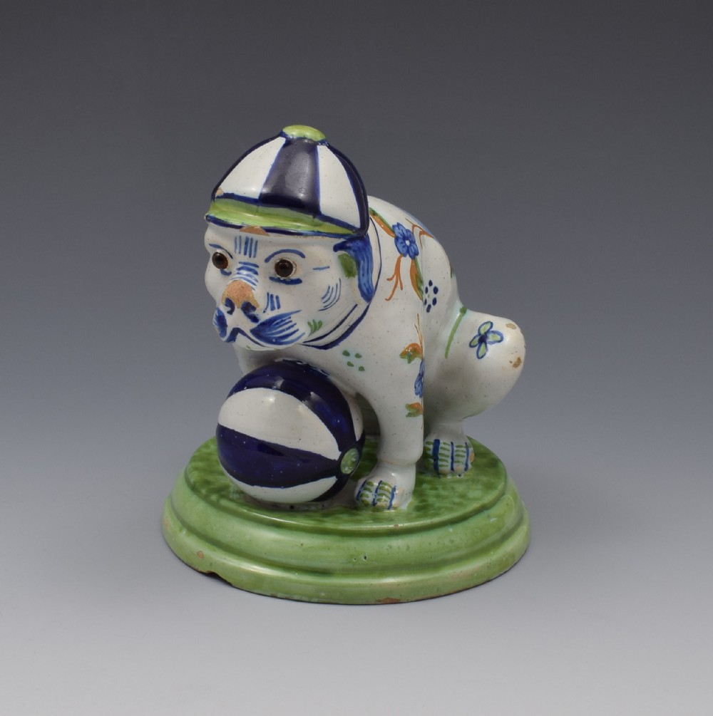 Unusual Novelty Max Emmanuel Mosanic Pottery Dog By Desvres