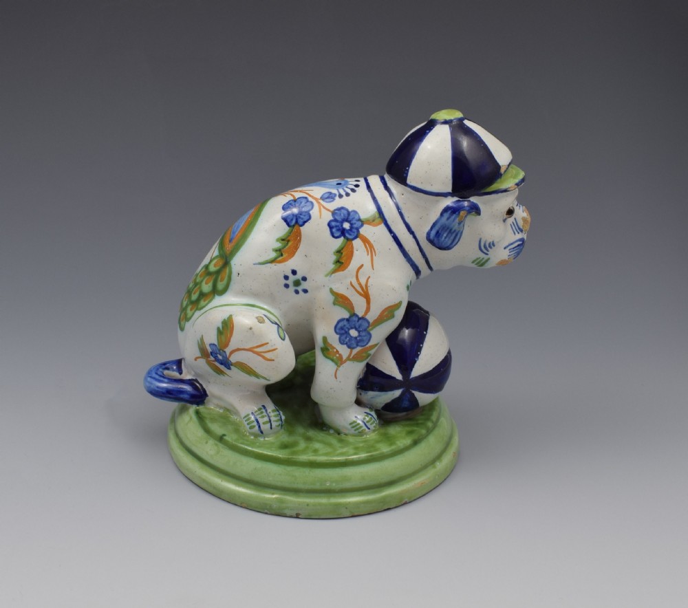 Unusual Novelty Max Emmanuel Mosanic Pottery Dog By Desvres View III