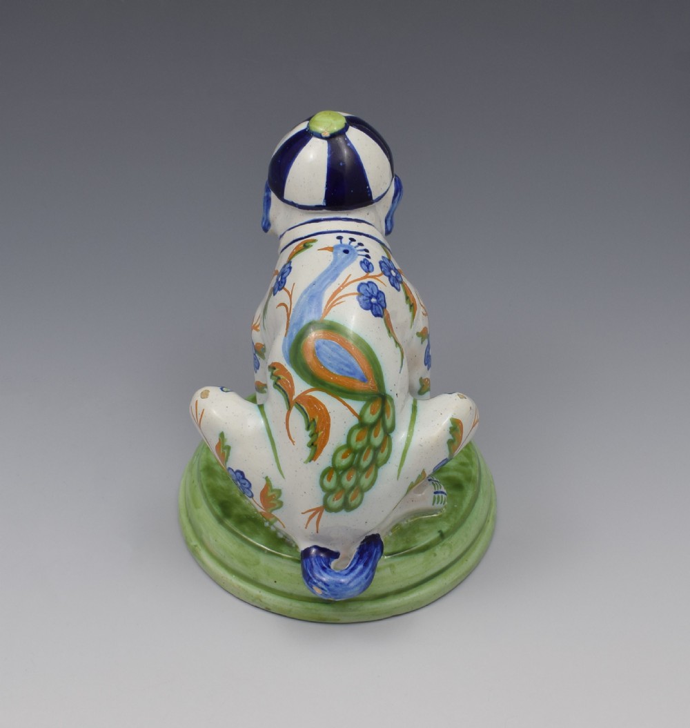 Unusual Novelty Max Emmanuel Mosanic Pottery Dog By Desvres View VI