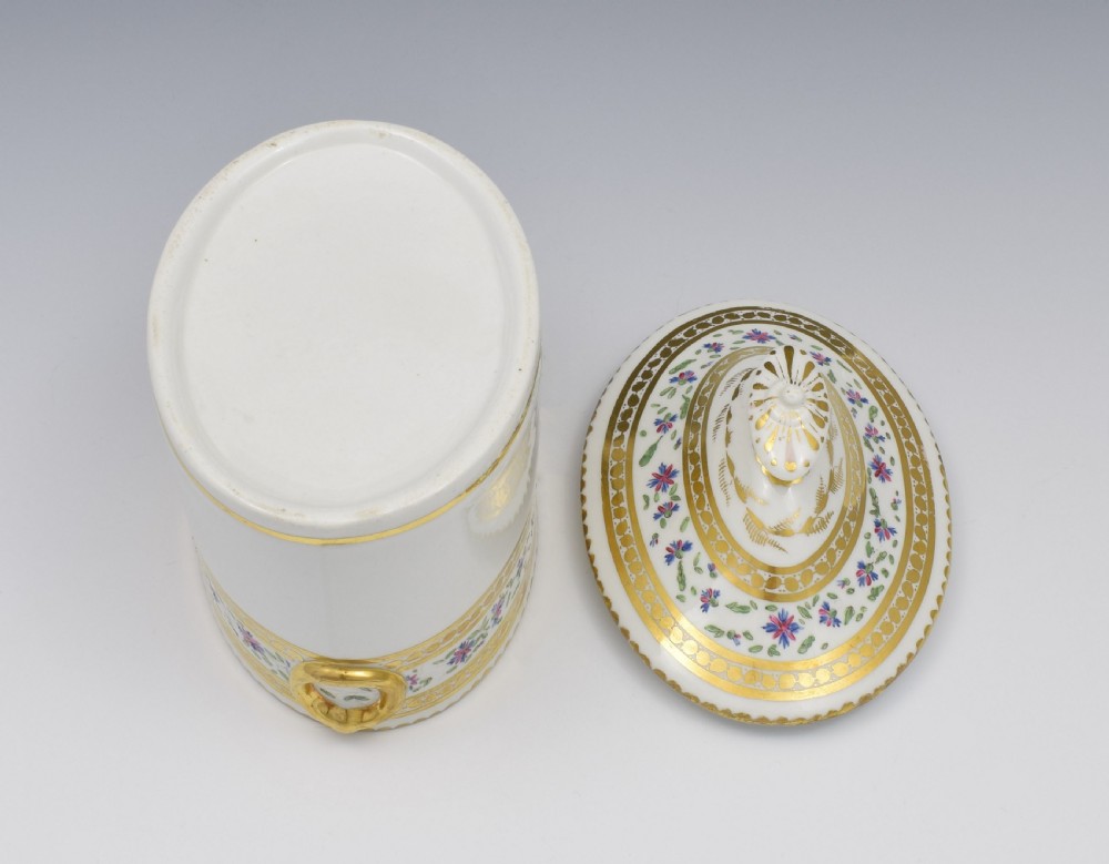 Georgian Coalport Straight Sided Lidded Sucrier c.1805 View XI