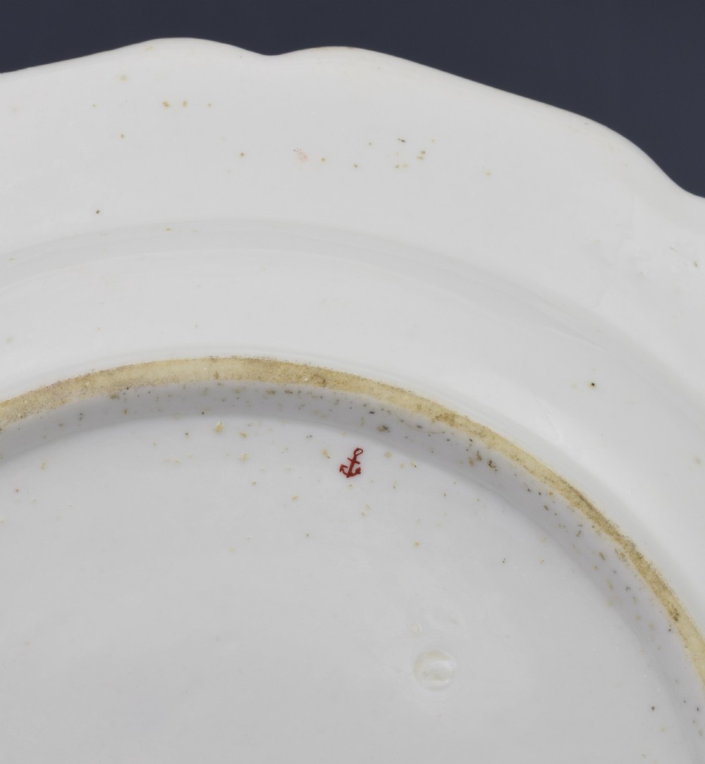 18th Century Chelsea Porcelain Floral Dessert Plate c.1755 View VIII