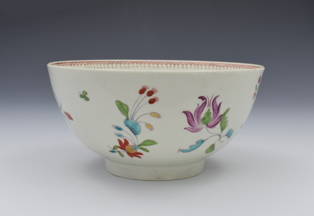 First Period Worcester Porcelain Kakiemon Palette Slop Bowl View II