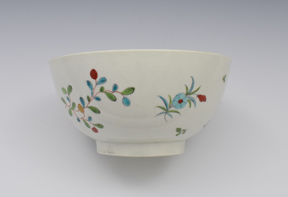First Period Worcester Porcelain Kakiemon Palette Slop Bowl View VIII