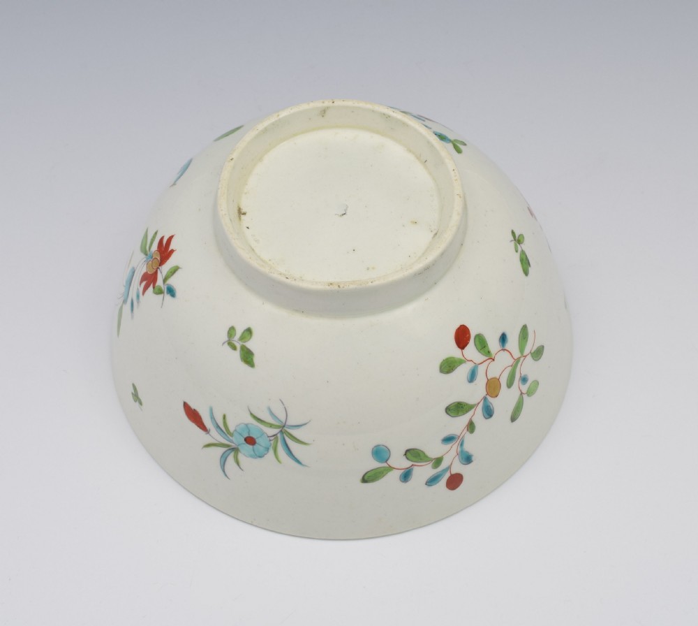 First Period Worcester Porcelain Kakiemon Palette Slop Bowl View X