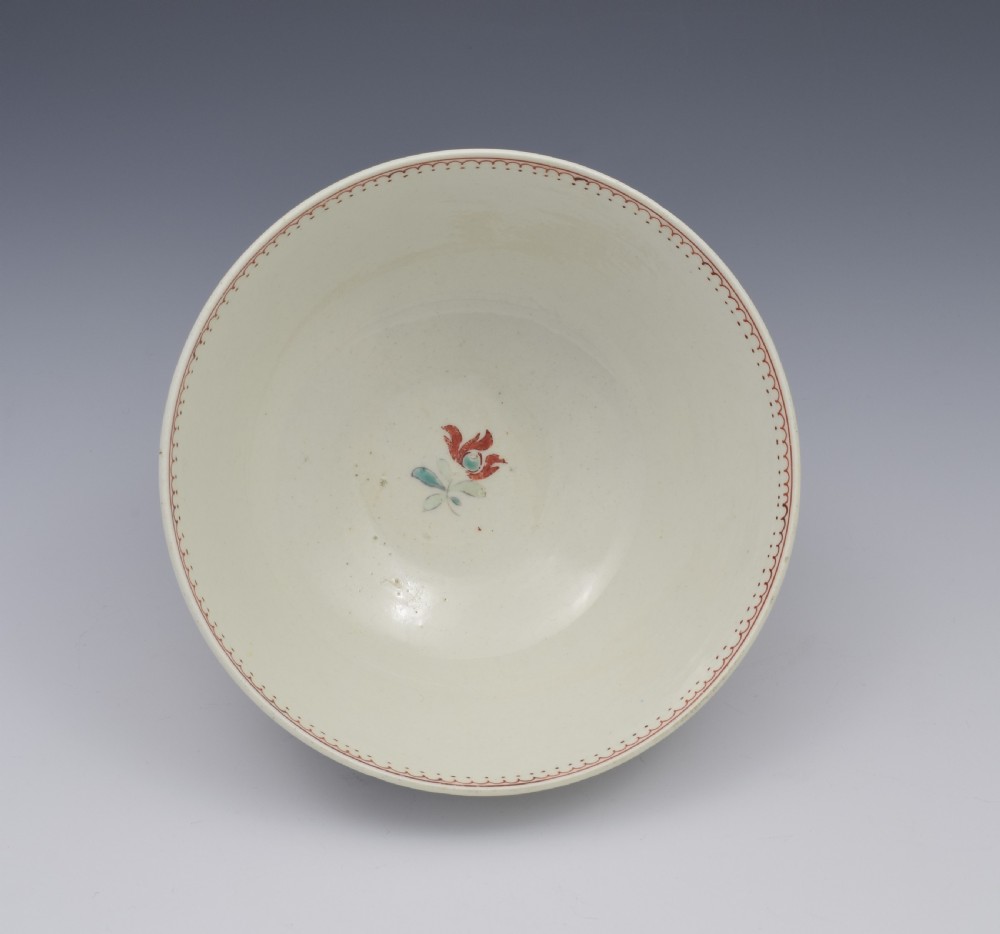 First Period Worcester Porcelain Kakiemon Palette Slop Bowl View XI