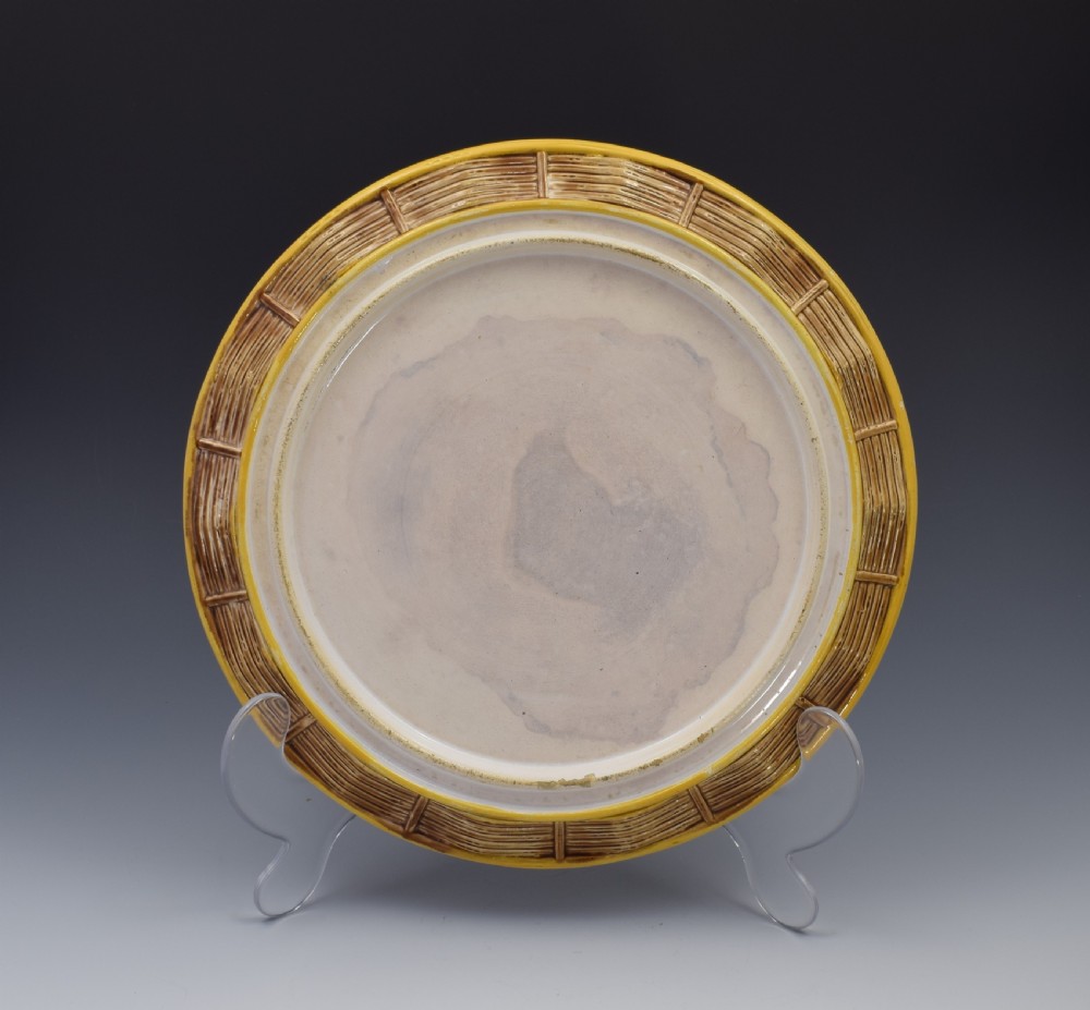 George Jones Majolica Apple Blossom Cheese Bell Keep c.1870 View XII