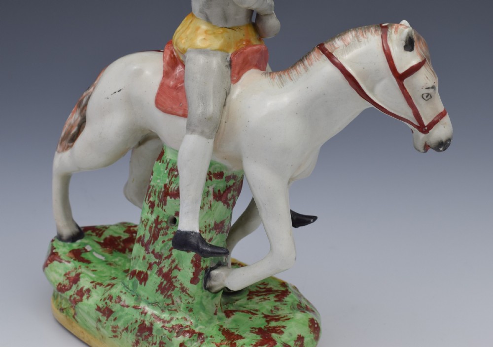 Victorian Pair Staffordshire Figures Don Quixote & Sancho Panza View VIII