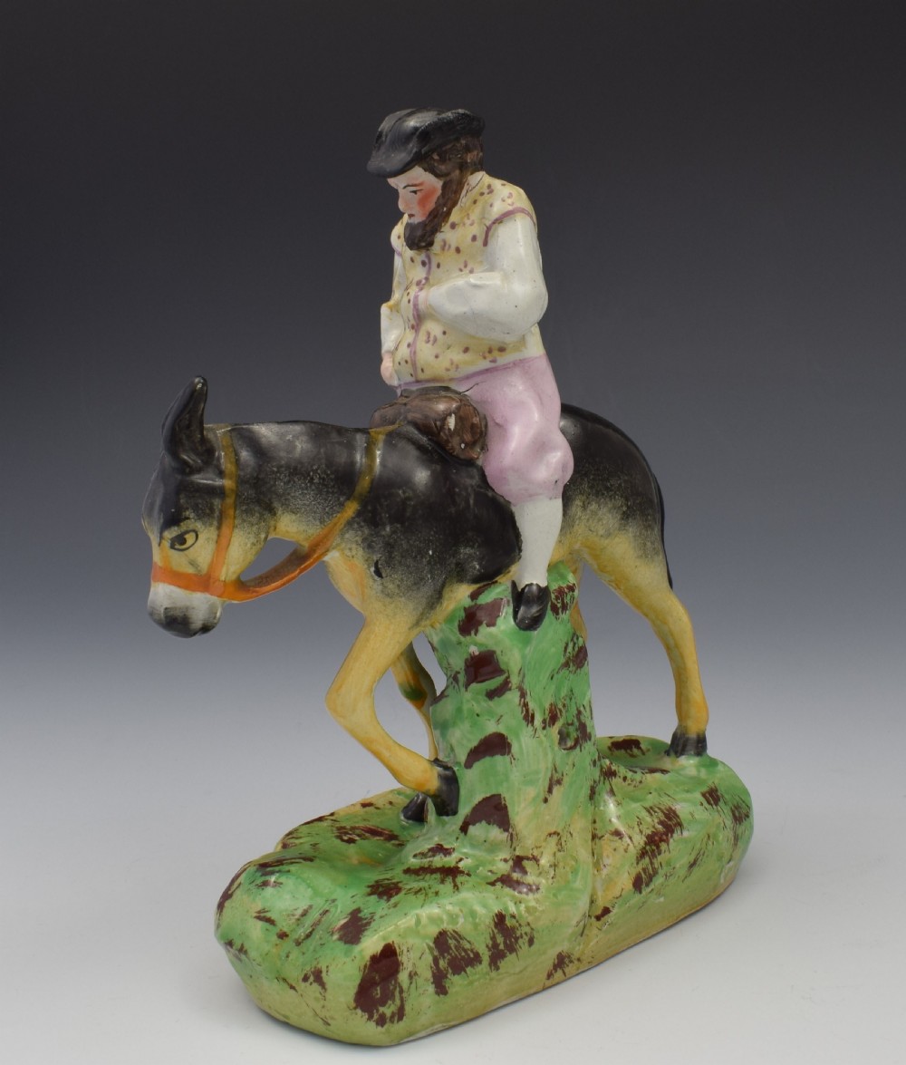 Victorian Pair Staffordshire Figures Don Quixote & Sancho Panza View XI