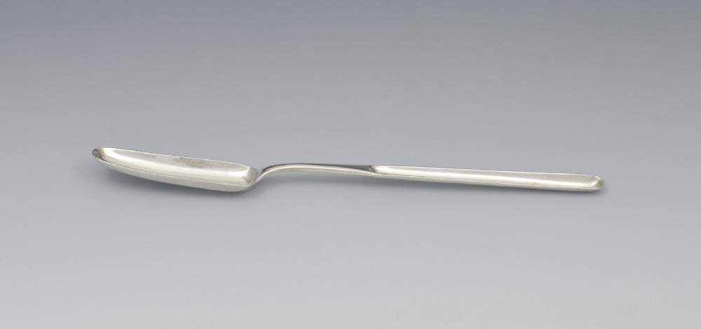 Georgian Double Ended Silver Marrow Scoop Solomon Hougham View III