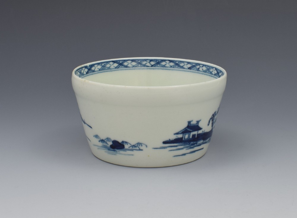 First Period Worcester Potted Meat Tub The Cannonball c.1758 View V