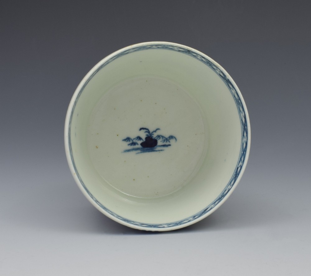 First Period Worcester Potted Meat Tub The Cannonball c.1758 View VI