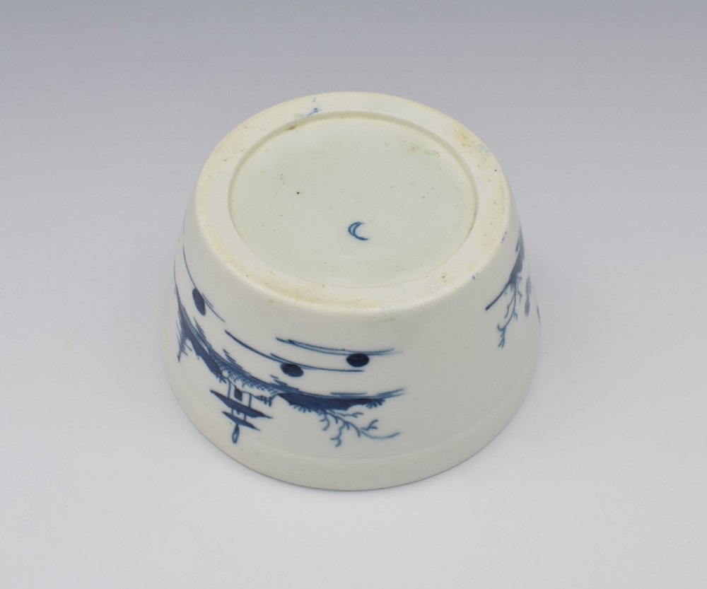 First Period Worcester Potted Meat Tub The Cannonball c.1758 View VIII