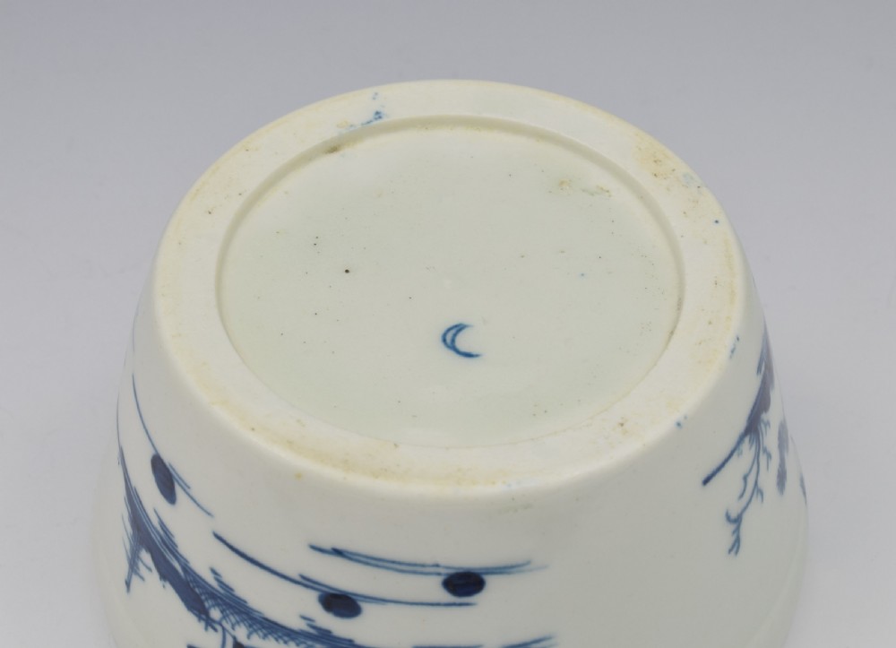 First Period Worcester Potted Meat Tub The Cannonball c.1758 View IX