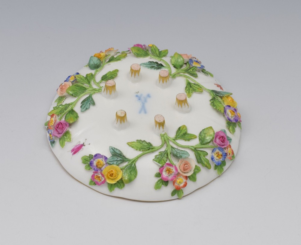 Meissen Flower Encrusted Cabinet Cup & Saucer View XVIII