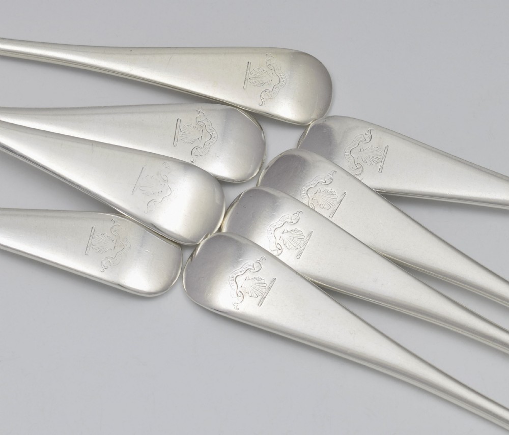 Set Of 8 Victorian Scottish Silver Dinner Table Forks Edinburgh Cowan Family View X