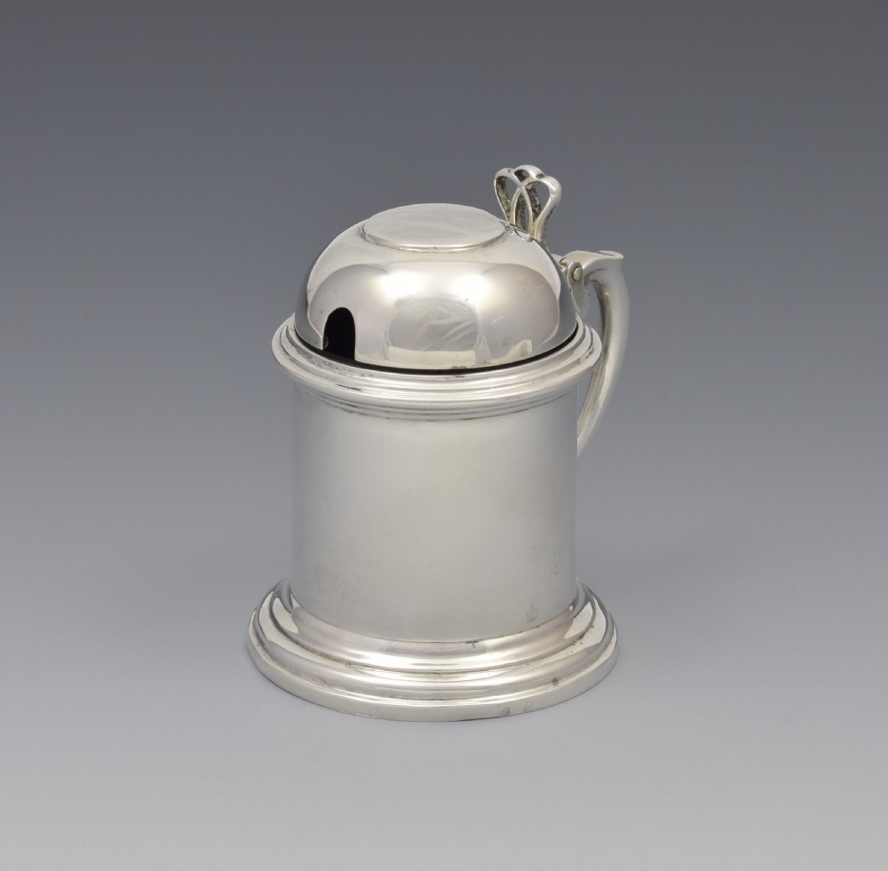 1930s Novelty Silver Beer Tankard Mustard Pot Richard Comyns View IV