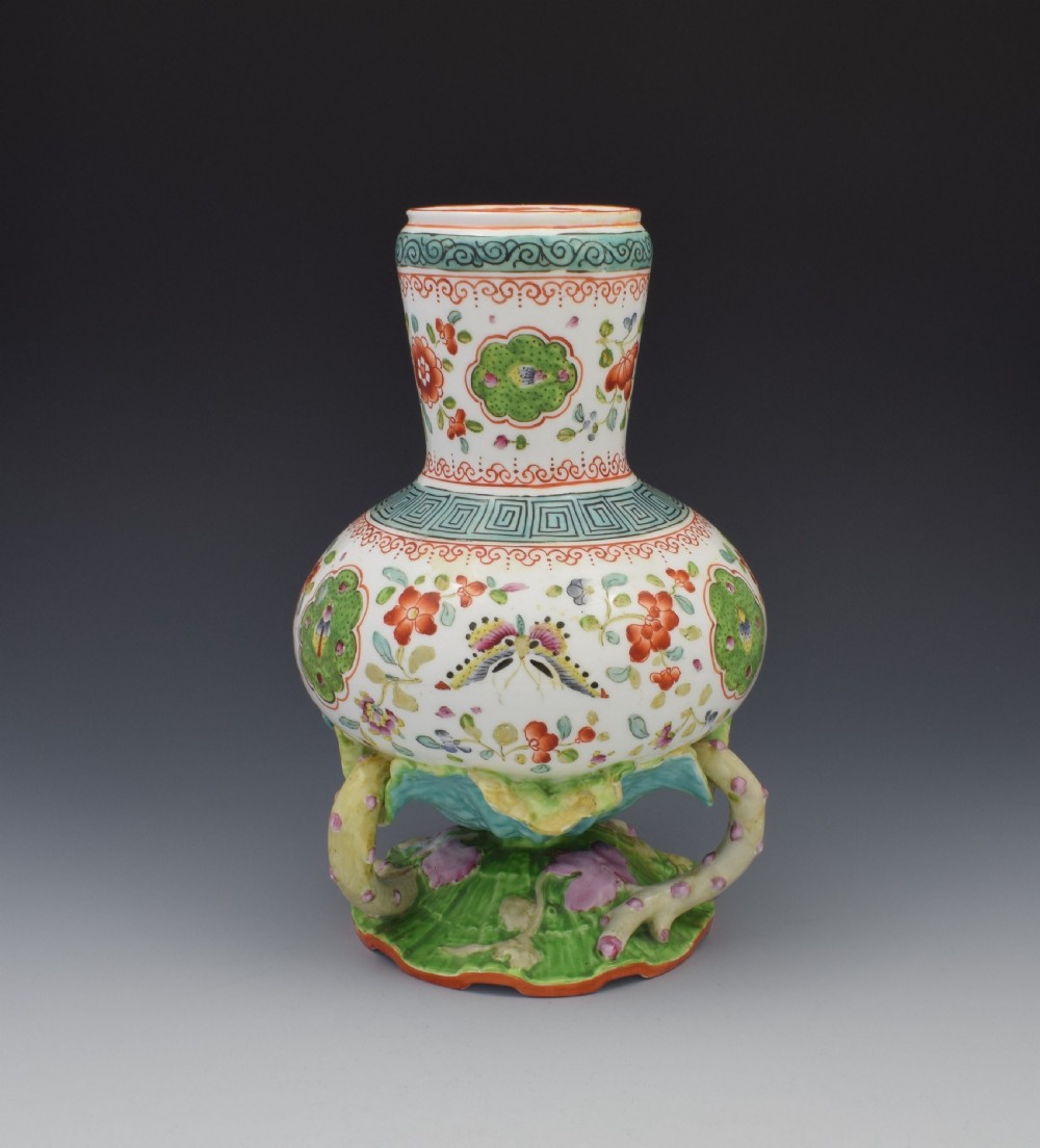 Unusual Minton Porcelain Aesthetic Period Vase 1870