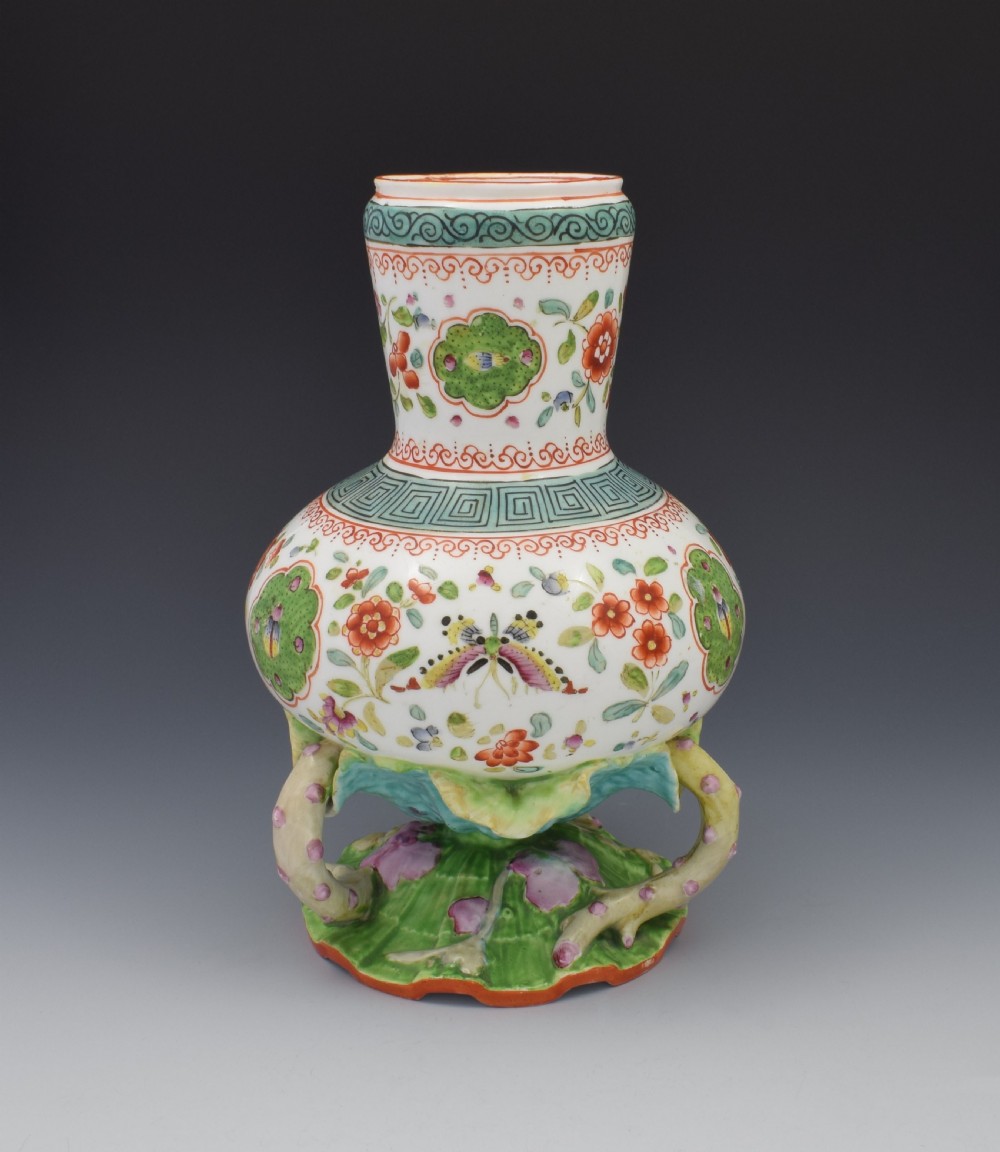 Unusual Minton Porcelain Aesthetic Period Vase 1870 View IV