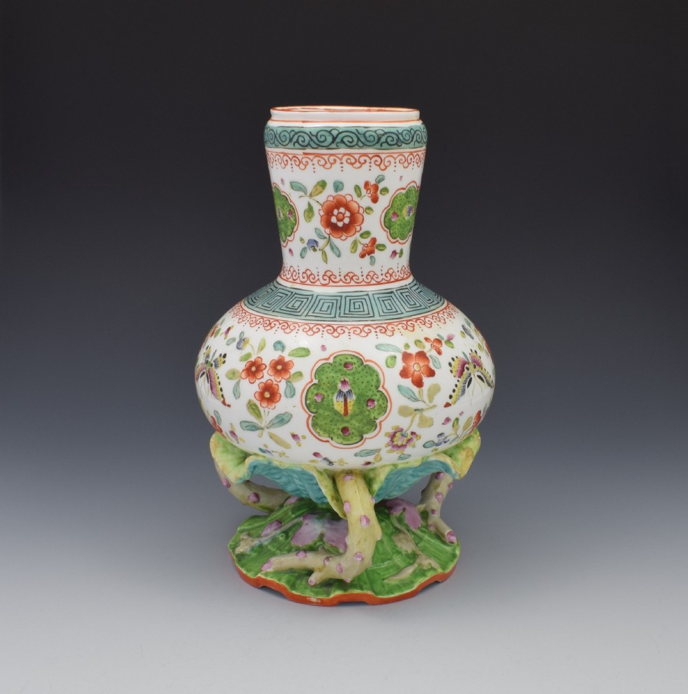 Unusual Minton Porcelain Aesthetic Period Vase 1870 View V