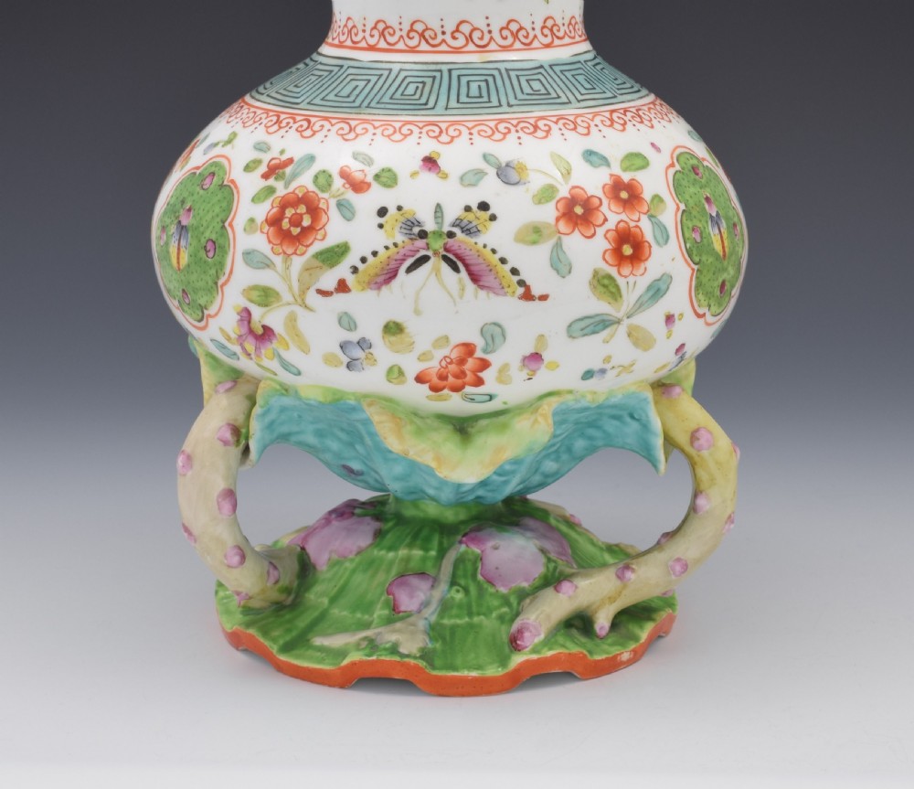Unusual Minton Porcelain Aesthetic Period Vase 1870 View VII