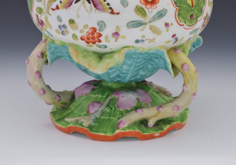 Unusual Minton Porcelain Aesthetic Period Vase 1870 View VIII