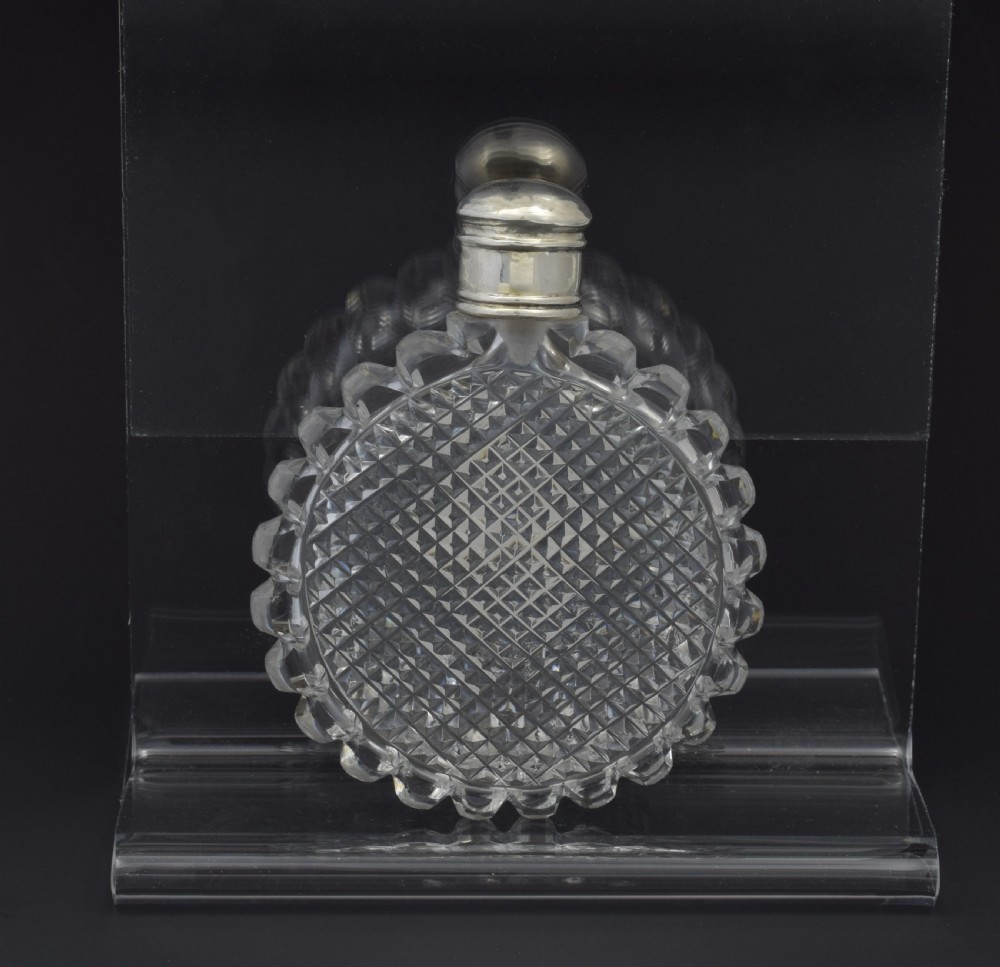 Napoleon Sulphide Portrait Cut Glass Scent Bottle Probably Baccarat View VI