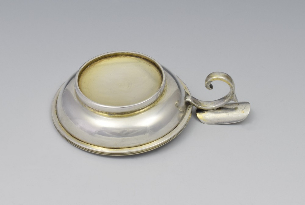 Art Deco Silver & Duck Egg Guilloche Enamel Ashtray View IX
