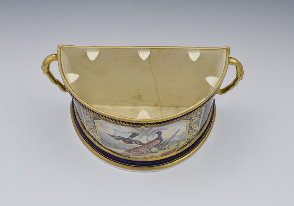 Bloor Period Derby Porcelain Bough Pot Dodson Exotic Birds c.1815 View XVII