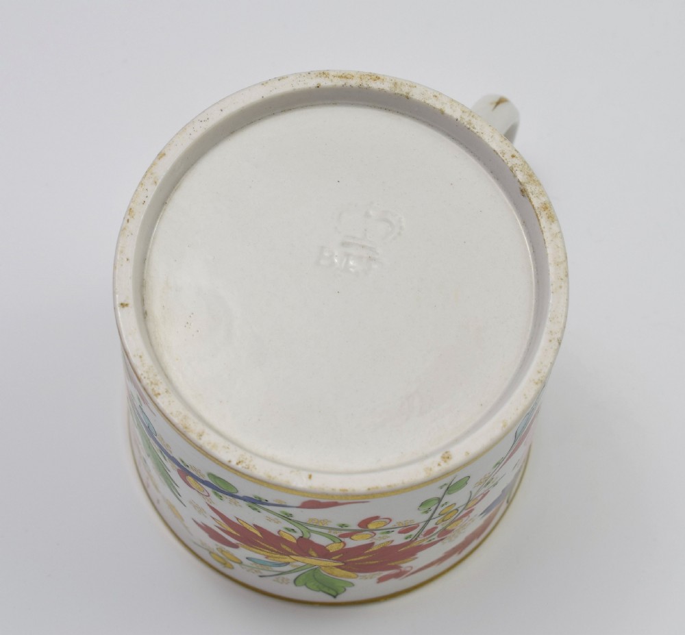 Unusual Worcester Barr Flight & Barr Porcelain Coffee Can & Saucer View XIII