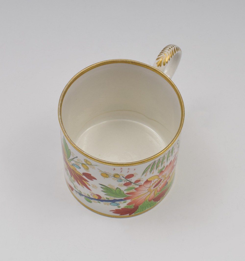 Unusual Worcester Barr Flight & Barr Porcelain Coffee Can & Saucer View XV