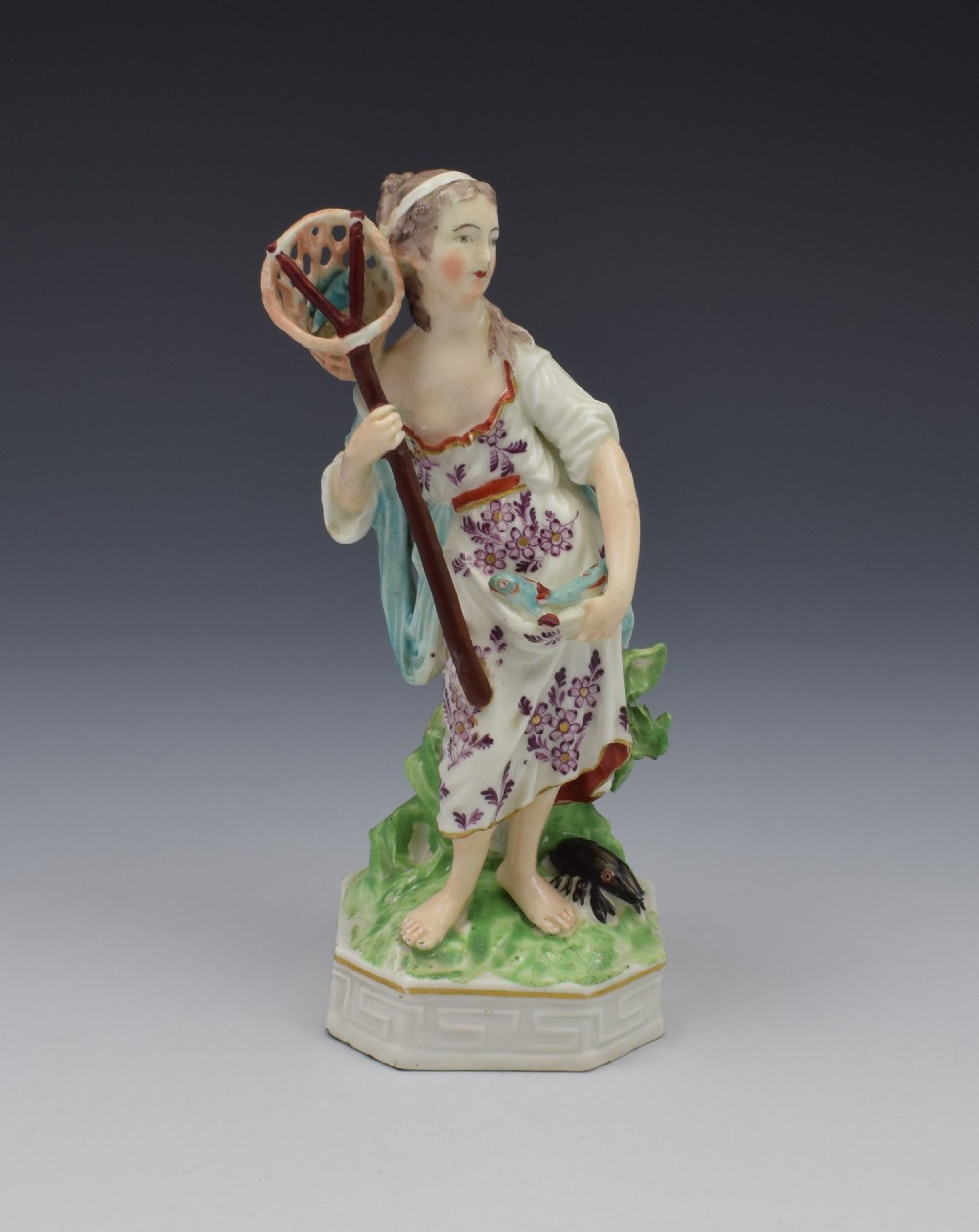 18th Century Derby Porcelain Allegorical Figure Of Water Elements Pierre Stephan