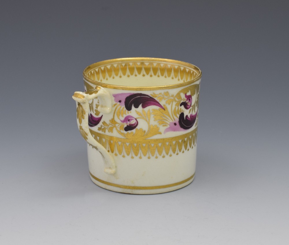 Derby Porcelain Coffee Can Dresden Handle c.1820 View II