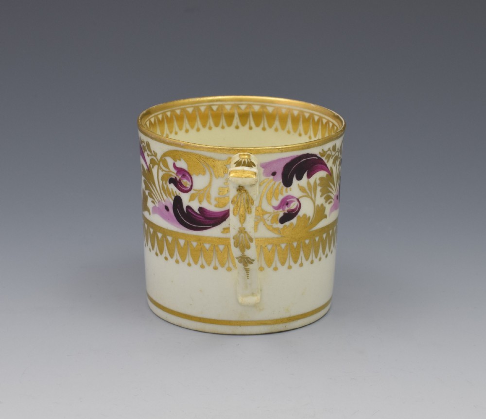 Derby Porcelain Coffee Can Dresden Handle c.1820 View III