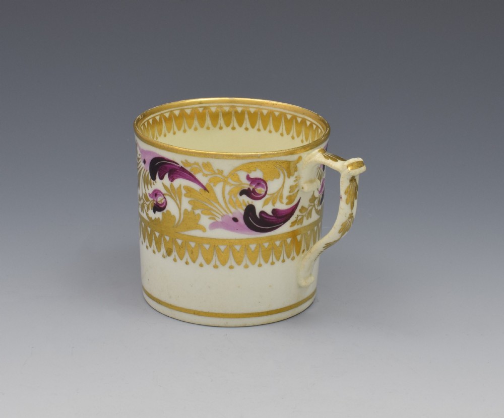 Derby Porcelain Coffee Can Dresden Handle c.1820 View IV