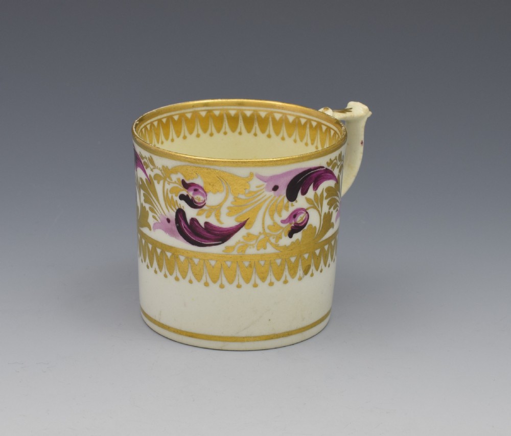 Derby Porcelain Coffee Can Dresden Handle c.1820 View VI
