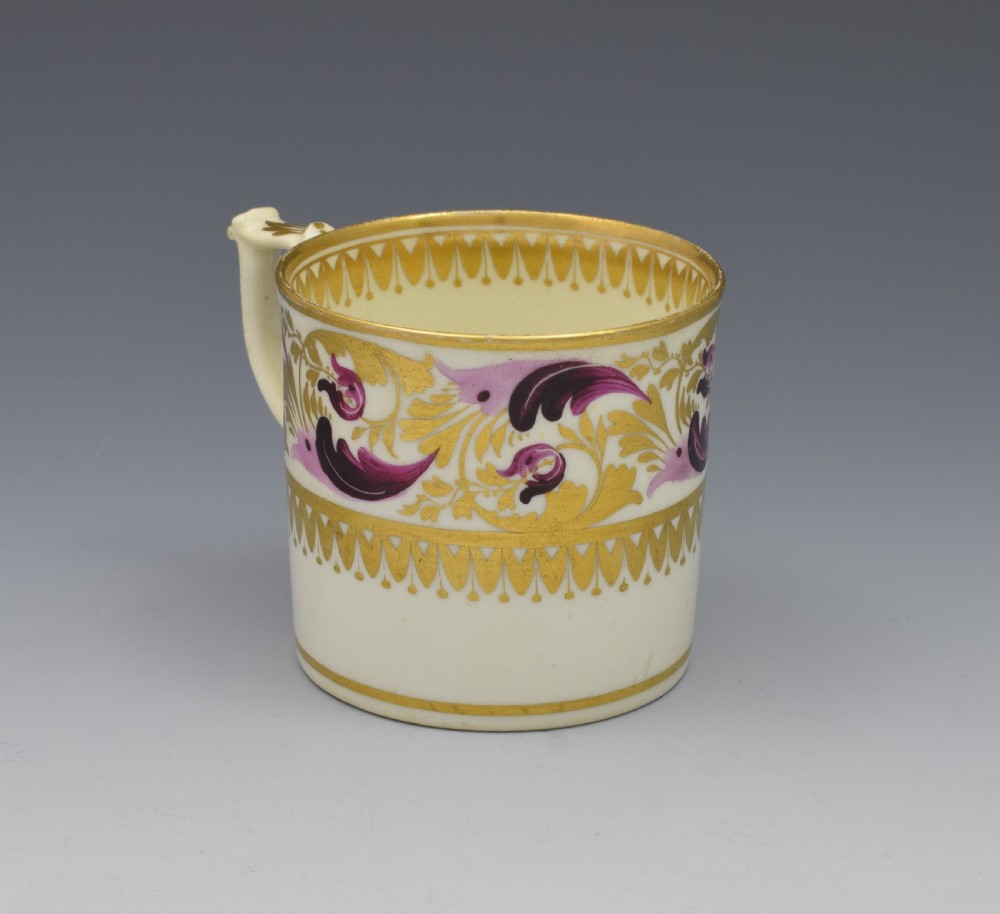 Derby Porcelain Coffee Can Dresden Handle c.1820 View VIII