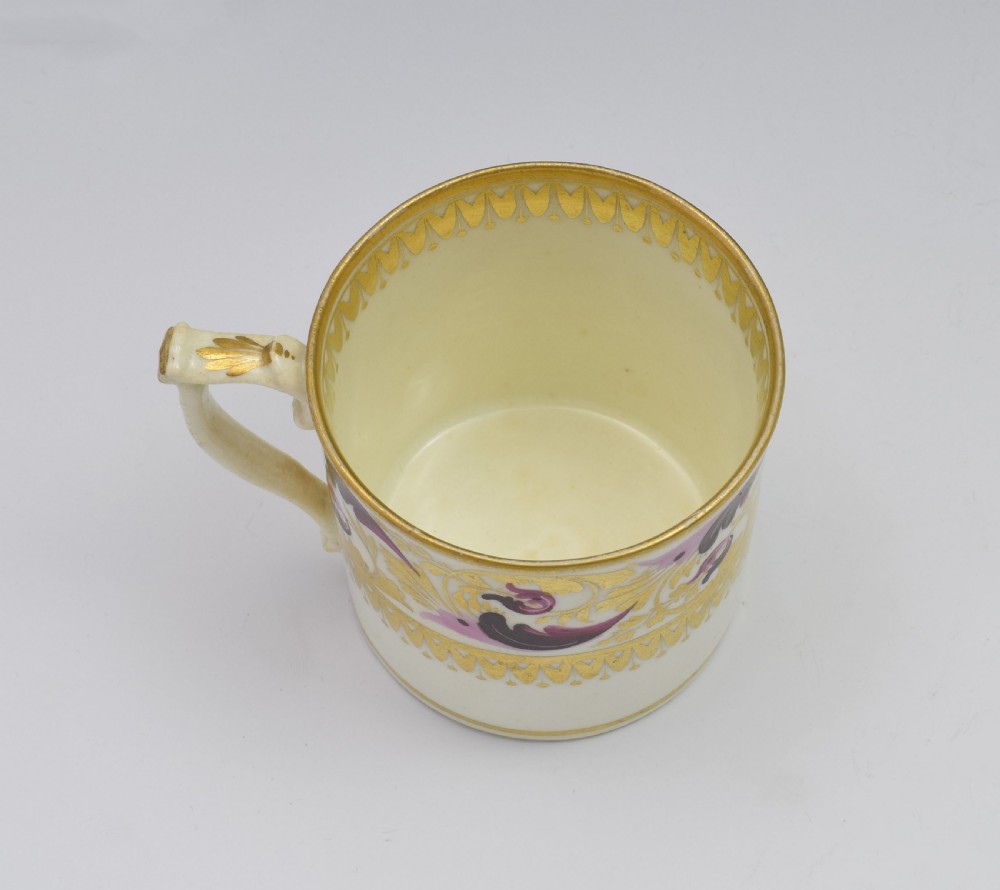 Derby Porcelain Coffee Can Dresden Handle c.1820 View XII
