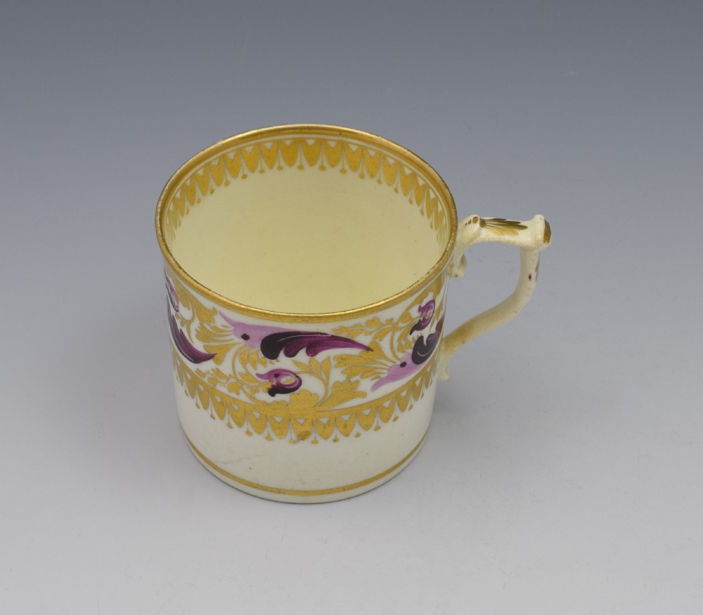 Derby Porcelain Coffee Can Dresden Handle c.1820 View XIII