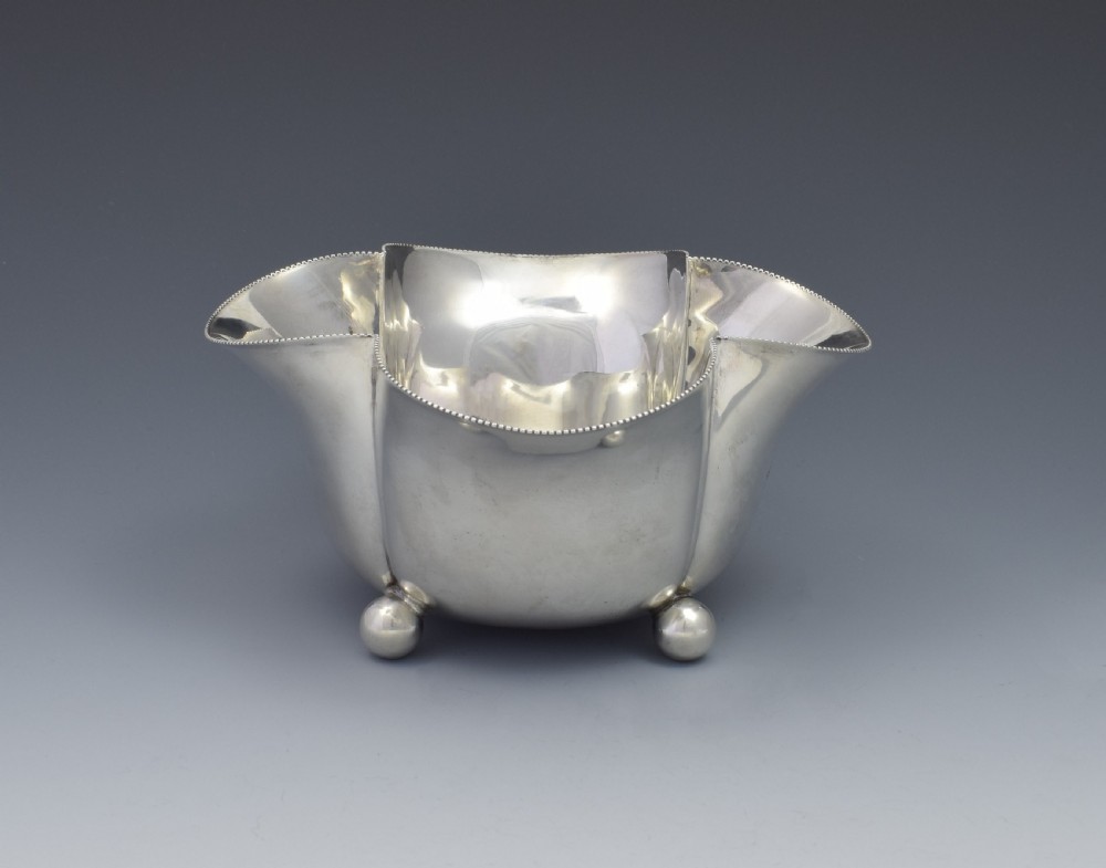 Victorian Silver Quatrefoil Lobed Bowl Sweetmeat Dish View IV