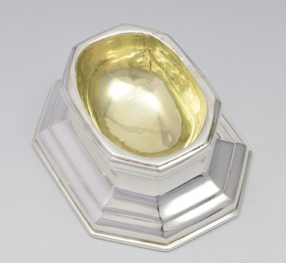 Matched Pair Of Georgian Silver Trencher Salts 1769 & 1772 View X