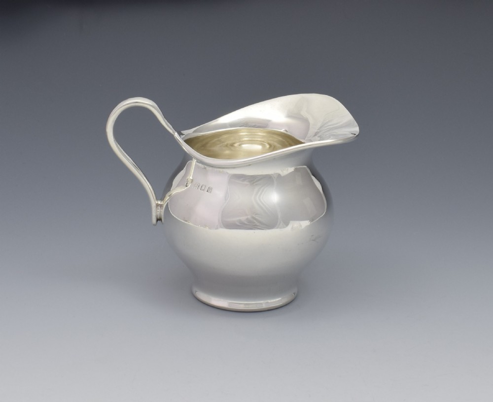 Stylish George V Silver Cream Jug Boyton & Sons