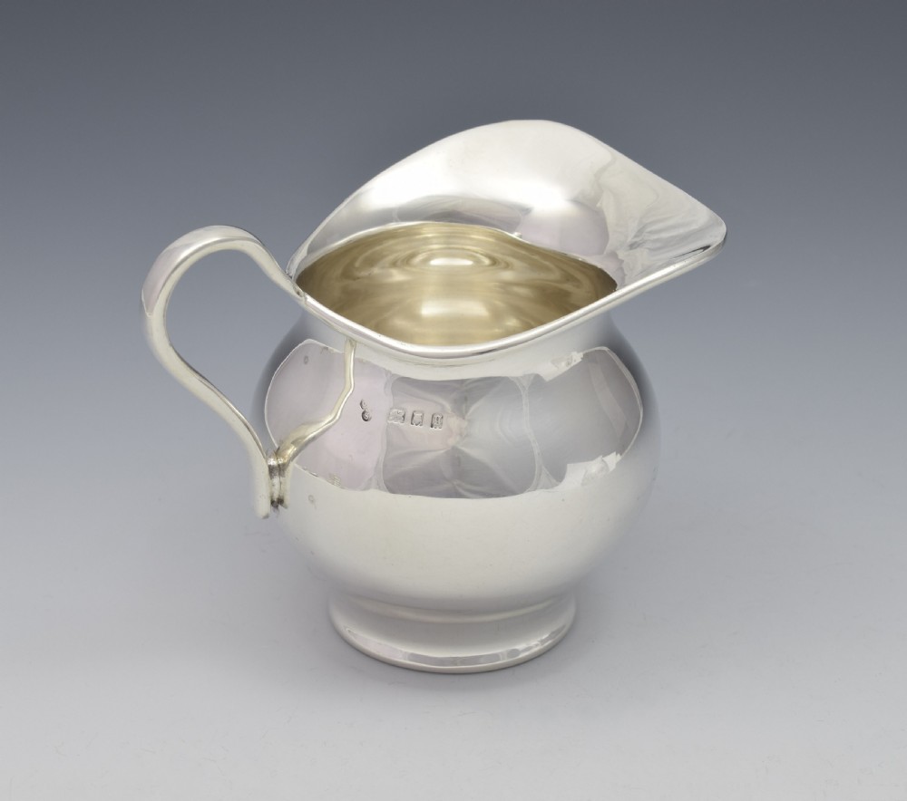 Stylish George V Silver Cream Jug Boyton & Sons View X