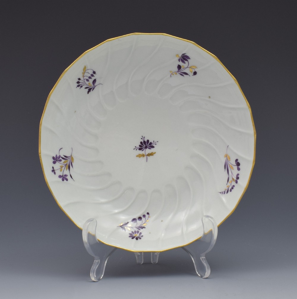 Flight & Barr Period Worcester Porcelain Shanked Coffee Cup & Saucer View II